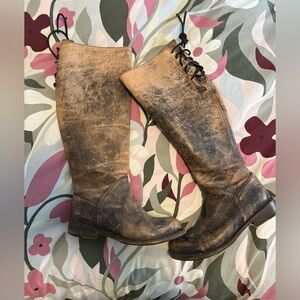 Bed Stu Manchester distressed brown riding boots. Size 8.5. Good used condition